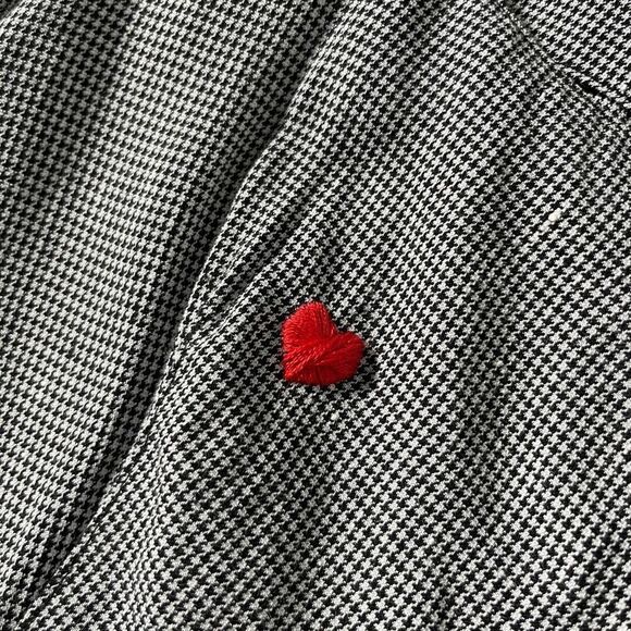 MATTHEW BRUCH Apron Mini Dress in Black Repaired - Picture 4 of 12